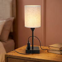Lampu Meja Mewah Tanpa Kabel dengan Kap Lampu Kain yang Dapat Diisi Ulang, Dekorasi Acara Pernikahan Restoran Bergaya Amerika Hotel Klasik