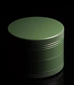 La medianoche verde accesorios de fumar de cerámica molino con alta caja de regalo Herb Grinder