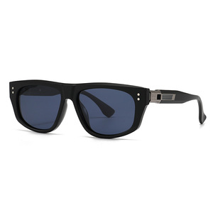 Custom Logo 2026 Vintage Unisex Big Frame Square <b>Sun</b> Glasses UV400 <b>Shades</b> Polygon Polarized Sunglasses for Men Women - Product Image 3