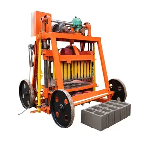Hareketli yumurta döşeme tuğla blok kalıplama makinesi QMY 4-45 guatemala beton tuğla yapma makineleri