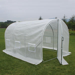 <span class=keywords><strong>Petite</strong></span> serre extérieure de jardin 3x6, cadre en plastique, mini polytunnel - Product Image 4