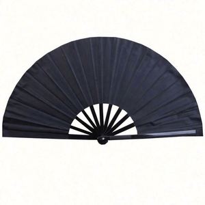 Bamboo Rave Large Custom Printed Folding 13INCH <b>Hand</b> <b>Fan</b> With Logo - Product Image 2