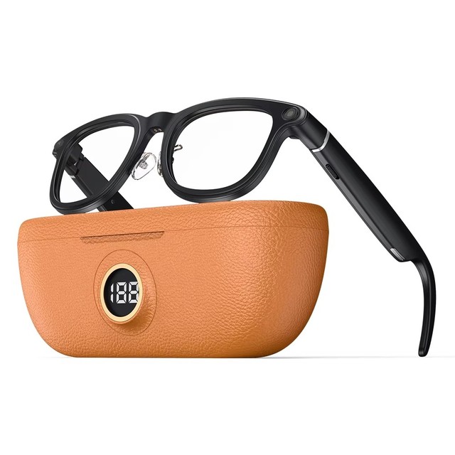 8MP Camera Smart Glasses X01 Ultra AI Translation Battery Display Charging Case BT Voice Call Video Recording Sunglasses