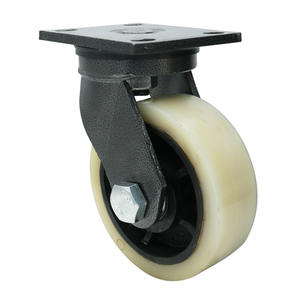 1 <span class=keywords><strong>Ton</strong></span> <span class=keywords><strong>Heavy</strong></span> <span class=keywords><strong>Duty</strong></span> 150mm Sólido Branco Nylon Rodízios Rodas - Product Image 6