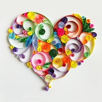 Ventes chaudes 2020 : Motifs de quilling en papier lavable, écologiques, non toxiques, pour artisanat décoratif, pour débutants, objets d'art de collection, personnalisables