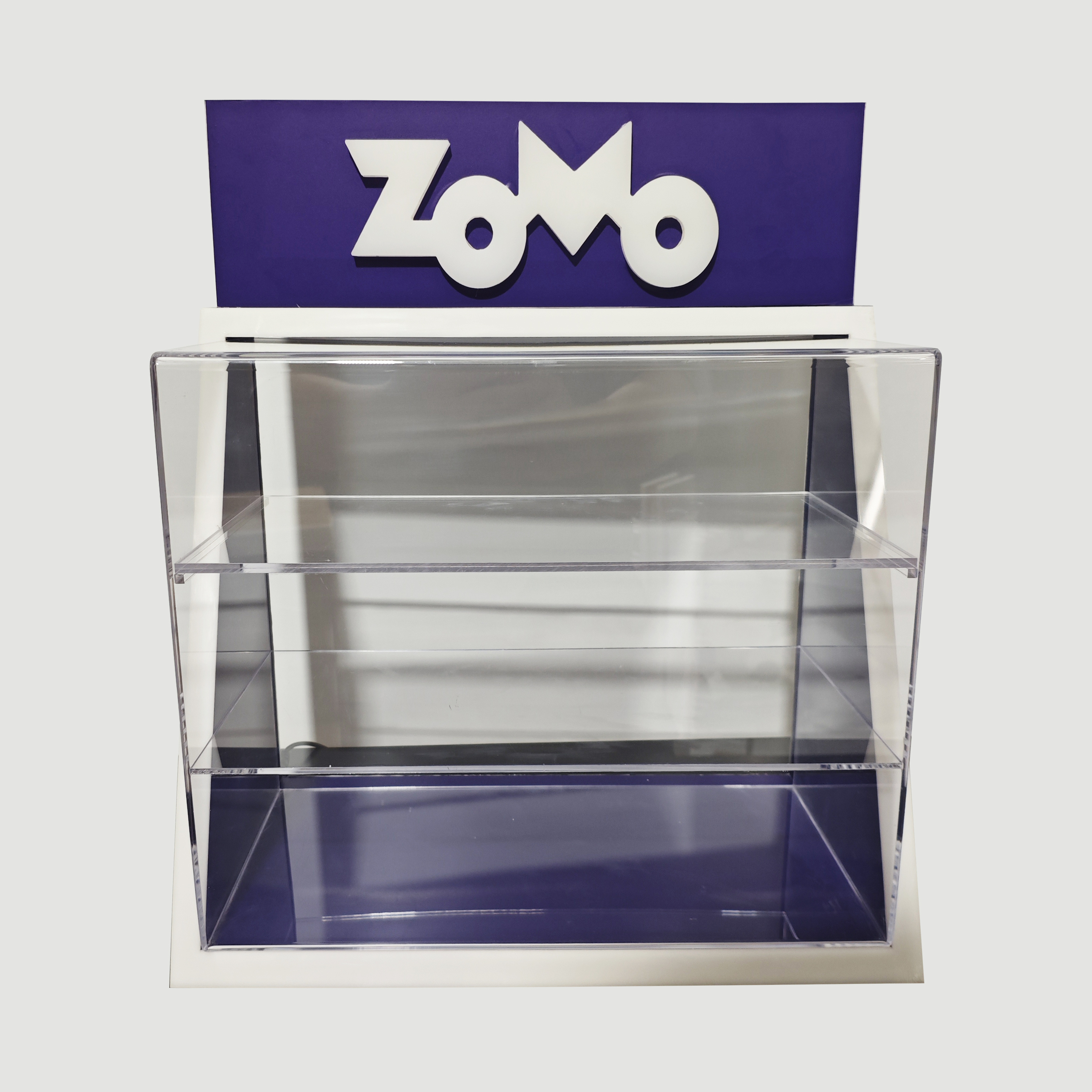 Espositore Cosmetic Acrylic Display Stand 3 Tiers Transparent Acrylic Display Racks with Customization Pattern for Retail Shop