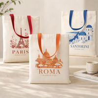 Sacs en coton de haute qualité BSBH avec poignées colorées, sacs fourre-tout en toile pour femmes, pour le shopping, le travail, les voyages et l'emballage de cadeaux