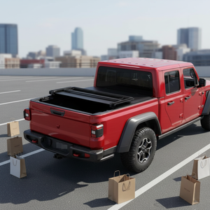 Cubierta de vinilo marino mejorada de 5 pies, enrollable, plegable en tres partes, para <span class=keywords><strong>Silverado</strong></span> 1500 <span class=keywords><strong>2022</strong></span>, Ford F150, Dodge Ram, Nissan Frontier, Toyota - Product Image 2
