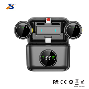 Microphone cravate sans fil 2,4 G SX82, nouvelle arrivée, réduction automatique du bruit, portable pour téléphone portable et <span class=keywords><strong>PC</strong></span> - Product Image 1