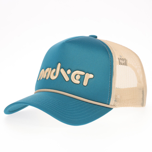 Casquette Trucker en <span class=keywords><strong>Mousse</strong></span> à 5 Panneaux Personnalisée en Gros, Style Vintage avec Corde et Maille, Casquette Snapback Broderie 3D Visière Courbée OEM - Product Image 1