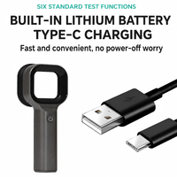 Lampu Kayu UV Rechargeable untuk Hewan Peliharaan, Pemeriksa Kulit untuk Penggunaan di Rumah, Deteksi Kurap Kucing Anjing dengan Kaca Pembesar 2X