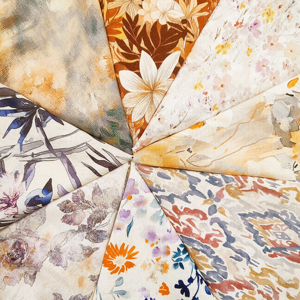 Usine directe personnalisé numérique imprimé 30% <span class=keywords><strong>lin</strong></span> 70% <span class=keywords><strong>Viscose</strong></span> mélangé réactif colorant tissu d'impression pour robe - Product Image 1