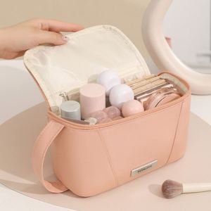 Portable Large Capacity Makeup Bag with Multi-Compartment Organizer for Travel & Daily Use - Product Image 3