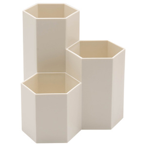 Hexagonal Pen Holder Plastic Storage Box Marker Organizer Large Capacity Desk Organizer For Office And Home Use - Product Image 5