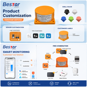 Capteur <span class=keywords><strong>de</strong></span> <span class=keywords><strong>niveau</strong></span> d'eau intelligent WiFi Bestar, transmetteur <span class=keywords><strong>de</strong></span> <span class=keywords><strong>niveau</strong></span> <span class=keywords><strong>de</strong></span> liquide sans fil avec surveillance à distance par application pour réservoir d'eau - Product Image 1