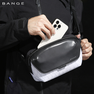 BANGE, bolso cruzado impermeable de moda minimalista, bolso bandolera de poliéster ligero, bolso de pecho para uso diario y senderismo - Product Image 5