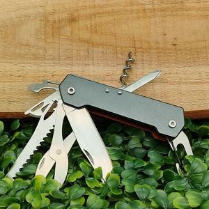 Couteau de poche multifonction en acier inoxydable pour le camping, couteaux multi-combinaisons, mousqueton avec poignée en aluminium pour hommes - Product Image 5