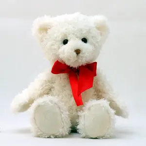 polar bear with ribbon plush teddy bear plush toys