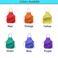 Tablier personnalisé avec logo, hygiénique, respirant, pour enfants, activités de plein air, jetable, sublimation, non tissé, pour enfants