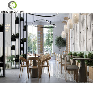 Design d'intérieur moderne pour café, comptoir de bar à café de haute qualité avec vitrine à pain en verre, mobilier de café sur mesure - Product Image 3