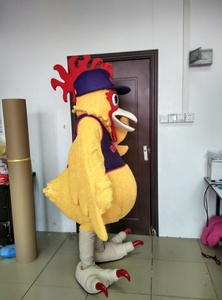 Costume de mascotte d'animal oiseau jaune personnalisé, peluche douce, <span class=keywords><strong>perroquet</strong></span> jaune, costumes de mascotte de personnage personnalisé à vendre - Product Image 3