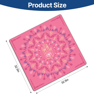 Tapis de jeu de mahjong personnalisé en caoutchouc naturel et microfibre, silencieux, durable, écologique, imperméable et antidérapant - Product Image 4