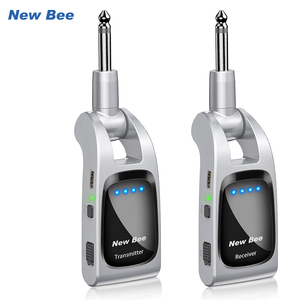 Sistema Inalámbrico para Guitarra de 2.4 GHz, Color Blanco Plateado, Entrega Rápida, Batería Recargable, Transmisor Inalámbrico para Guitarra, Venta al Por Mayor - Product Image 1