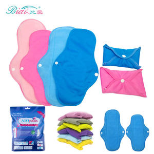 Toallas Sanitarias Reutilizables Económicas, Suaves y Cómodas, Toallas Menstruales Lavables con Bolsa de Almacenamiento Gratis - Product Image 1