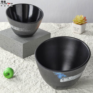 Bac à légumes pour hot pot, bac à laitue en mélamine pour barbecue, bol à légumes en plastique, bol incliné pour condiments, service libre chaud - Product Image 2