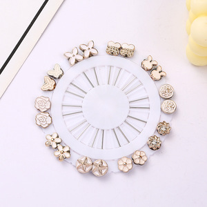 Nouveau Design Broches Papillon Dorées Épingles de Sécurité Clips Hijab Accessoires Broches de Foulard pour Femmes Musulmanes - Product Image 3