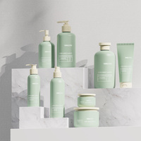 Ensemble d'emballages cosmétiques en PET recyclé pour lotions et sérums : flacons et pots de 30ML, 50ML, 100ML, 120ML, 150ML