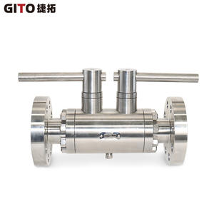 Vanne à double boisseau haute pression DBB 2 pouces, passe-tube intégral DN50R en acier inoxydable forgé, vanne d'arrêt réductrice de pression DBB - Product Image 3