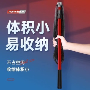JUQIWANG Portable Folding Fishing Landing Net Aluminum Alloy Telescopic Rod Triangular Net For Big Fish Catching - Product Image 3