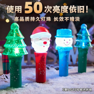 Lamp <b>Fairy</b> Christmas LED Glow Sticks Santa Snowman Tree Flashing Lights Party Favors - Product Image 2