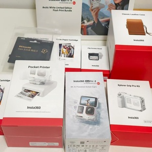 Venta al por Mayor de la Cámara de Acción <span class=keywords><strong>Insta</strong></span> <span class=keywords><strong>360</strong></span> Ace Pro 2 Glacier White Play Set, Video 8K, Pantalla Abatible de 2.4 Pulgadas, Chip Dual IA, Lente Leica - Product Image 6