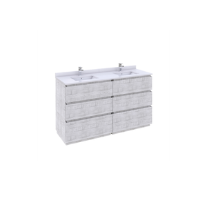 Tocadores de baño de madera maciza de roble/Pino/Acacia sostenibles de la más alta calidad con lavabo de cerámica Diseño OEM/ODM Fabricante de Vietnam - Product Image 2