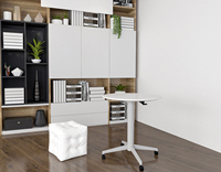 Bureau debout électrique extensible en métal moderne OMNI avec réglage en hauteur, mobilier de bureau assis-debout