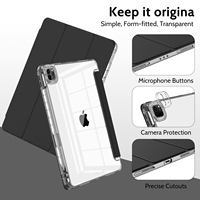 Étuis pour tablette pliables en trois parties, transparents et résistants aux chocs, OEM ODM, pour iPad Air 4 Air 5 10.9 iPad Air 11 2024 2025