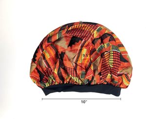 Women's Silk Satin Thick Material Hair Sleeping Bonnet with Printed Design Braid Hair <b>Wrap</b> Cap Custom Logo Smart Home Product - Product Image 2