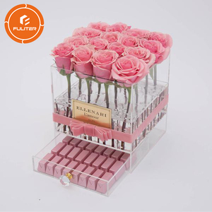 Bánh Hoa Vuông Hộp Sô Cô La Sáng Tạo Tiệc Cưới Ủng Hộ Hộp Đóng Gói Hộp Quà Tặng Giấy Hoa Cho Ngày Valentine - Product Image 4