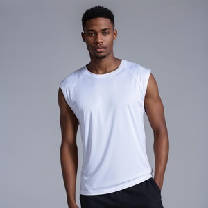 Summer Men's Vest Loose Large Size Printing Vest Men's Solid Color Quick-drying Breathable Sport Men's T-shirt Vest - Product Image 4