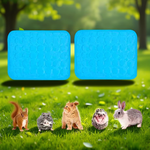 Portable <b>Cooling</b> Pad Mat For <b>Dogs</b> And Cats, Washable Anti-Slip Rectangle Pet <b>Bed</b> With Breathable Plastic Design, Ideal For Summe - Product Image 2