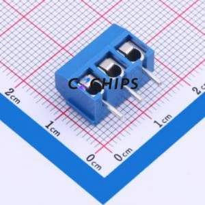 DG301-5.0-03P-12-00A(H) Screw Terminal Block Through hole Component (THT),P=5mm Connector 5mm Through Hole 3P 1 - Product Image 2