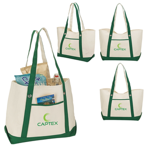 Grand sac fourre-tout blanc pour les courses, de plage, pliable, de marque privée - Product Image 4