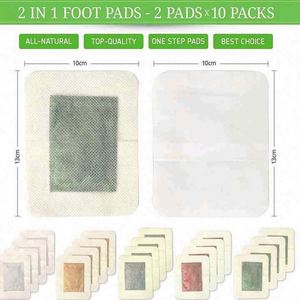 Detox Almofadas De Pé 10 Pcs Por Caixa De Pés De Gengibre Sal Patch Kinoki Limpeza - Product Image 6