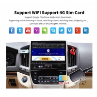 Unidad Principal de Radio Estéreo con Reproductor Multimedia Android y Navegación GPS para Coche de 10.25 Pulgadas para Toyota Land Cruiser LC200 2008-2021 con DSP y RGB