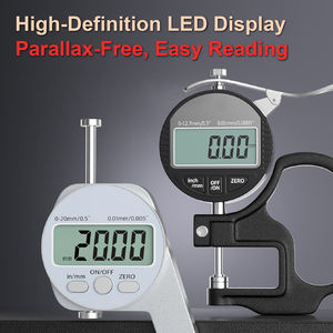 Strumento Digitale e Analogico 0-20mm Alta Precisione per Plastica Metallo Vetro Pellicola Spessimetro - Product Image 5