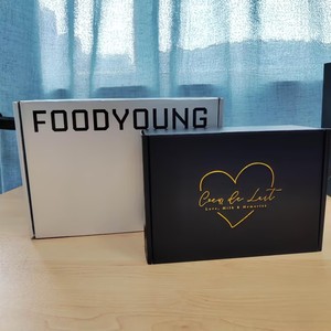 Custom Black Corrugated Mailer <b>Box</b> Gold Logo Printing Foldable Shipping Packaging Paper <b>Box</b> for Gift Cosmetic Apparel Packaging - Product Image 6