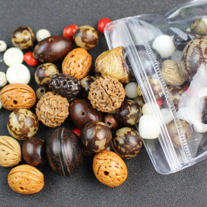 ลูกปัดเมล็ดโพธิ์ขนาดกลางเคลือบมุกสำหรับทำสร้อยข้อมือ DIY อุปกรณ์งานฝีมือ - Product Image 1
