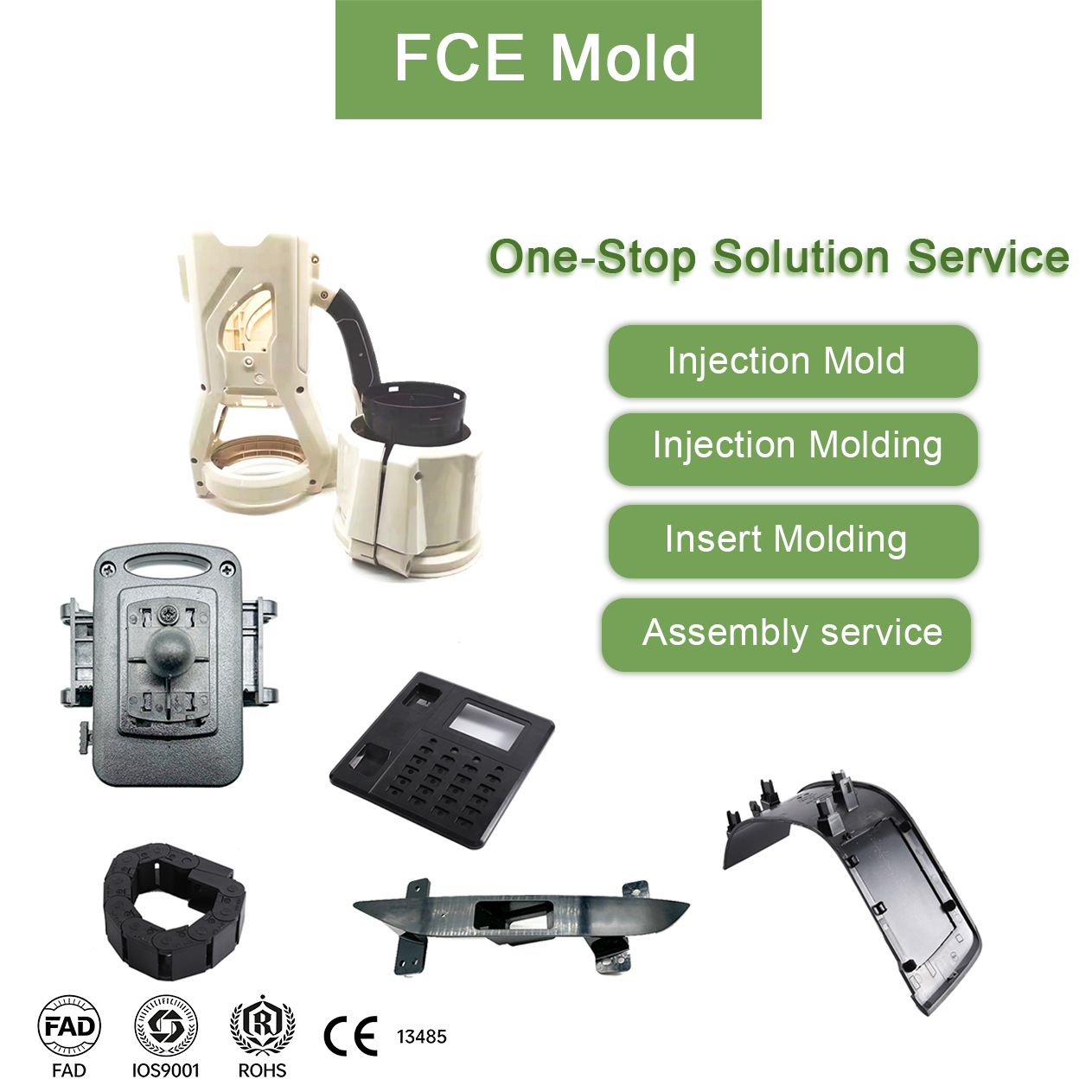 OEM ODM Precision Plastic Injection Molding Service, Custom Moulded Parts Manufacturer